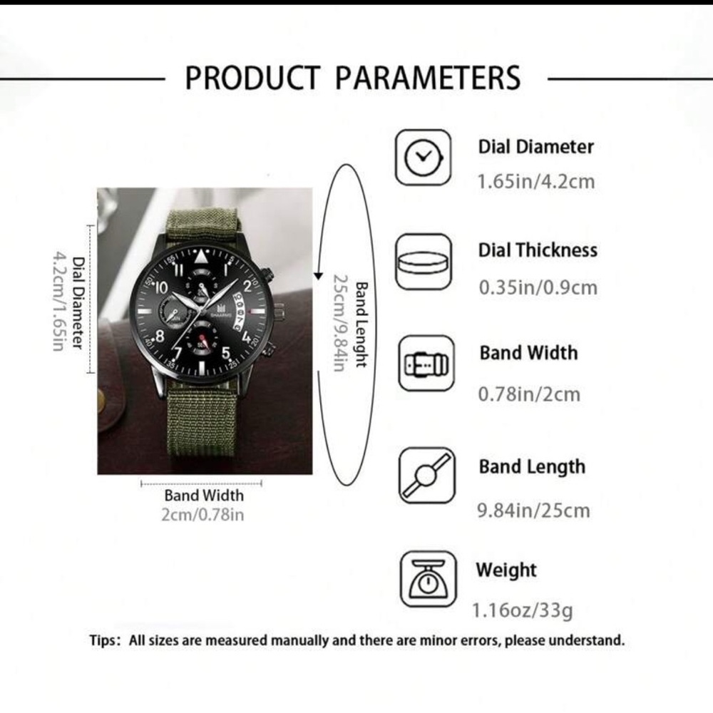Green Watch with Bracelet Set - Picture 4 of 6
